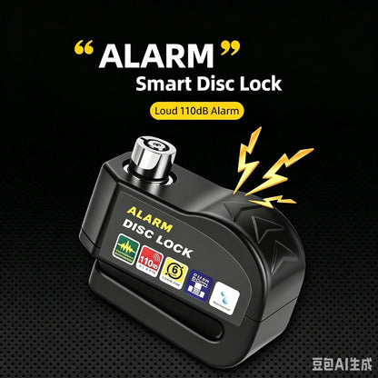 Anti-Theft Alarm Padlock with Lock Hasps, Aluminum Alloy Material，110Db Loud Siren, Heavy Duty Weatherproof Security Lock, Key/Combination Access, Vibration-Triggered Alarm for Bikes, Gates, Outdoor Use